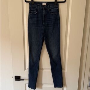 MOTHER High Waisted Hover Jean in Anchor Point Wash